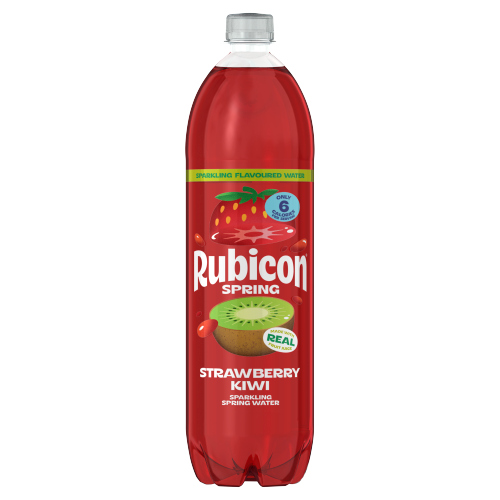 RUBICON SPRING SPARKLING STRAWBERRY & KIWI WATER 1.5L