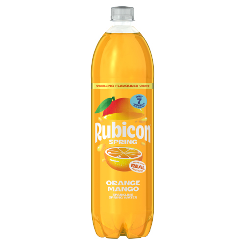 RUBICON SPRING SPARKLING ORANGE & MANGO WATER 1.5L