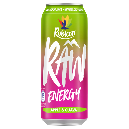 RUBICON RAW ENERGY APPLE GUAVA 500ML