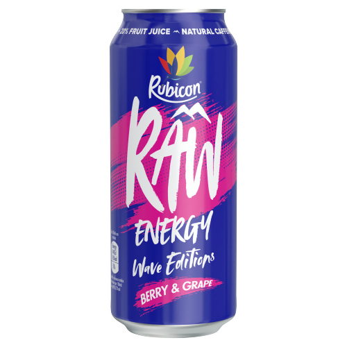 RUBICON RAW ENERGY BERRY GRAPE 500ML