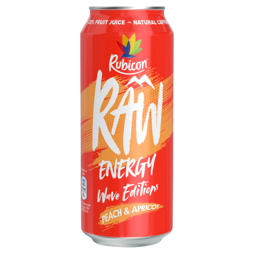 RUBICON RAW ENERGY PEACH APRICOT 500ML