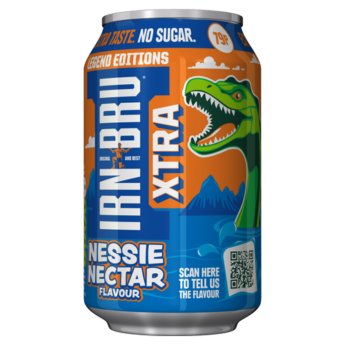 IRN-BRU XTRA NESSIE NECTAR PMP 79P 330ML