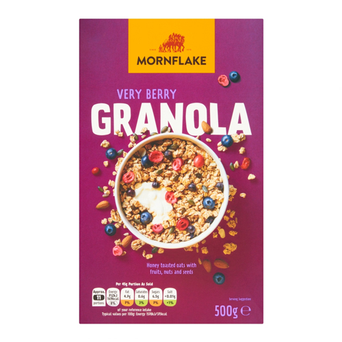 MORNFLAKE PREMIUM VERY BERRY GRANOLA 500G