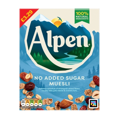 ALPEN MUESLI NAS PMP £3.29 550G