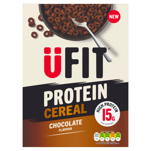UFIT PROTEIN CHOCOLATE HOOPS CEREAL 400G