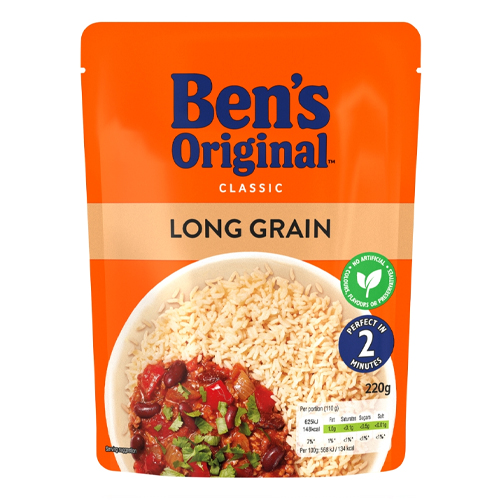BEN'S READY TO HEAT LONG GRAIN RICE 220G