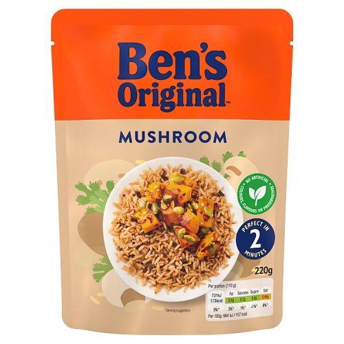 BEN'S READY TO HEAT MUSHROOM RICE 220G