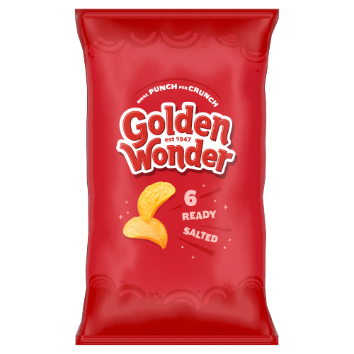GOLDEN WONDER READY SALTED 6PK 25G