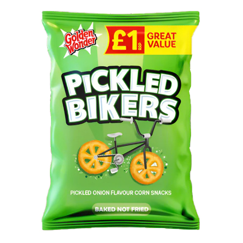 GOLDEN WONDER PICKLED BIKERS PMP £1.00 50G