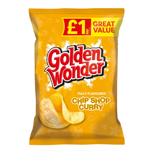 GOLDEN WONDER CHIP SHOP CURRY PMP £1.00 57G