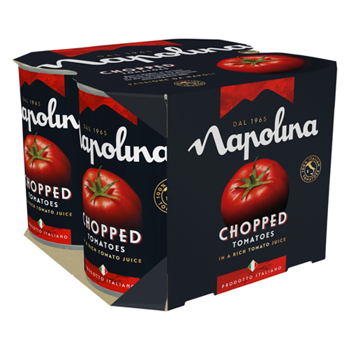 NAPOLINA CHOPPED TOMATOES 4PK 400G