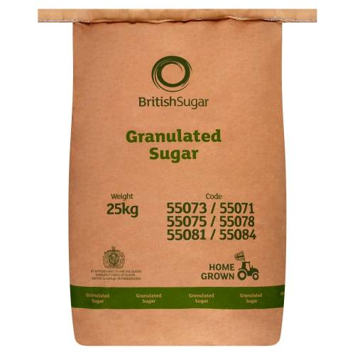 BRITISH SUGAR GRANULATED SUGAR 25KG