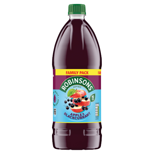 ROBINSONS APPLE AND BLACKCURRANT SQUASH NAS PET 2L