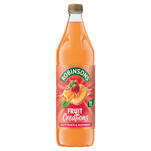 ROBINSONS CREATIONS PEACH & RASPBERRY SQUASH PET 1L