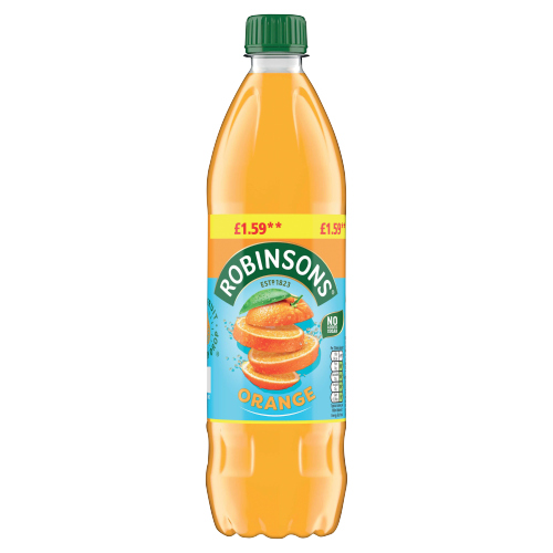 ROBINSONS ORANGE NAS SQUASH PMP £1.59 750ML