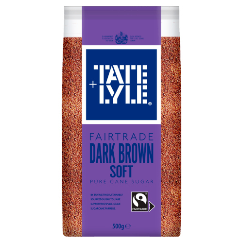 TATE & LYLE DARK SOFT BROWN SUGAR FAIRTRADE 500G
