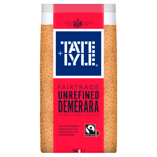 TATE & LYLE FAIRTRADE DEMERARA SUGAR 500G