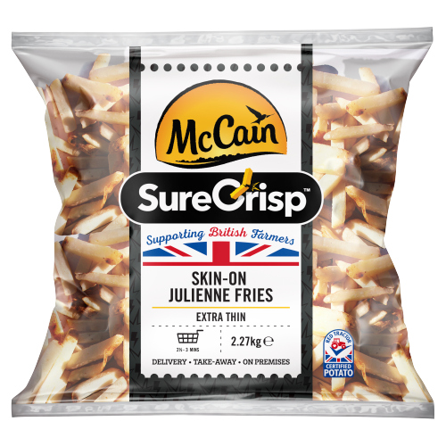 MCCAIN SURECRISP JULIENNE SKIN ON FRIES 2.27KG