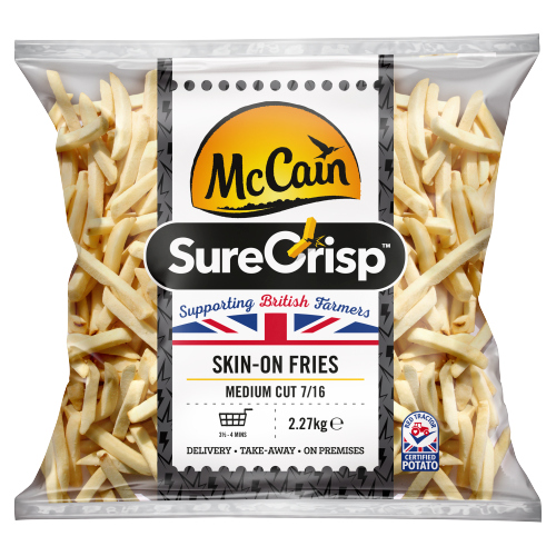MCCAIN SURECRISP MEDIUM SKIN ON CHIPS 2.27KG