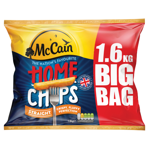 MCCAIN STRAIGHT HOME CHIPS 1.6KG