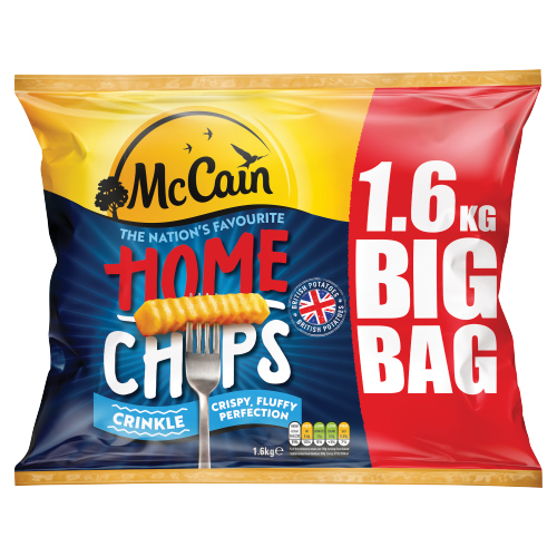 MCCAIN CRINKLE HOME CHIPS 1.6KG