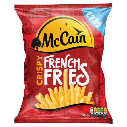 MCCAIN CRISPY FRENCH FRIES PMP £2.69 700G