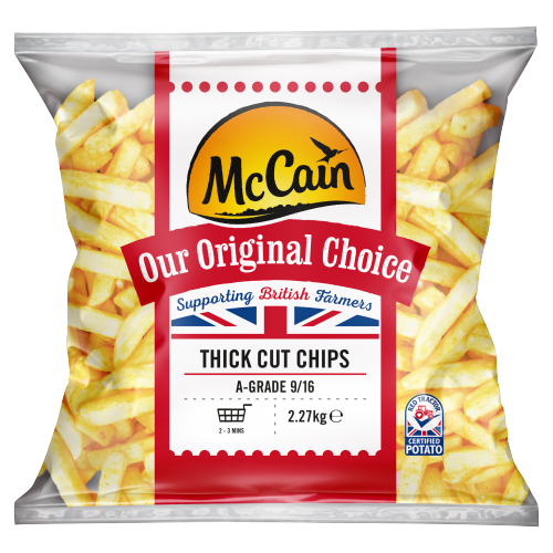 MCCAIN 9/16 THICK CUT CHIPS 2.27KG
