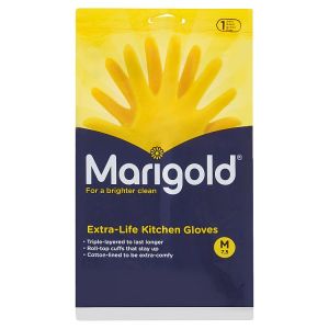 MARIGOLD KITCHEN GLOVES MEDIUM 6'S