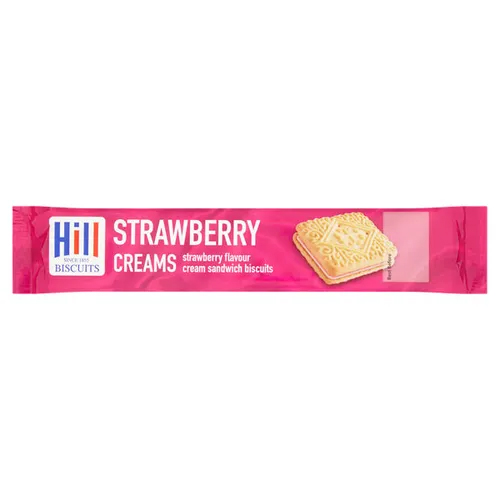 HILL BISCUITS STRAWBERRY CREAMS 36X 150G