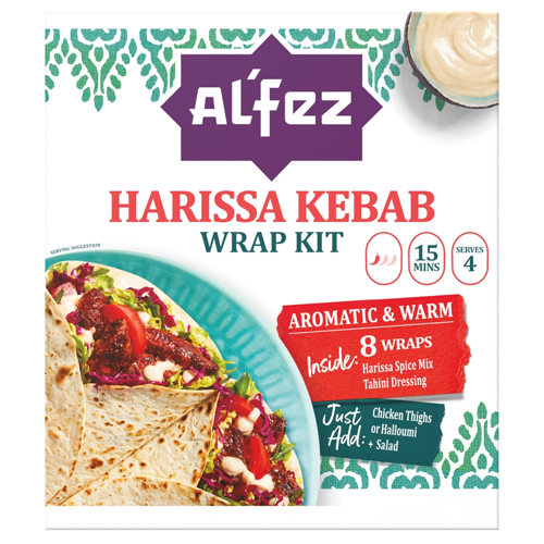 AL'FEZ HARISSA KEBAB WRAP KIT 410G