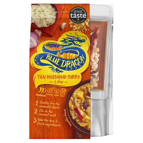 BLUE DRAGON THAI MASSAMAN CURRY 3 STEP MEAL KIT 273G