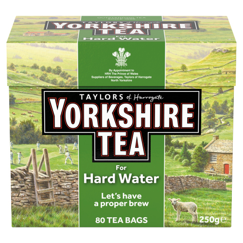 TAYLORS YORKSHIRE HARD WATER TEA BAGS 80S 250G