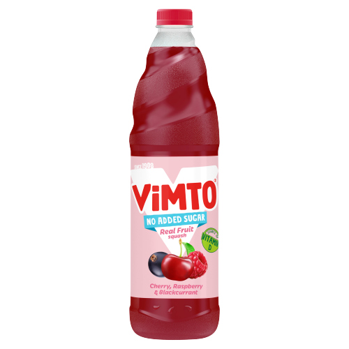 VIMTO REAL FRUIT SQUASH CHERRY, RASPBERRY & BLACKCURRANT 1L