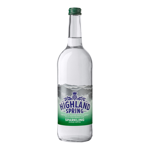 HIGHLAND SPRING SPARKLING WATER GLASS 750ML