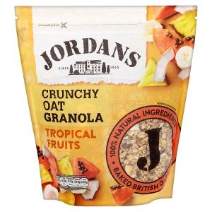 JORDANS CRUNCHY OAT GRANOLA TROPICAL FRUITS 750G