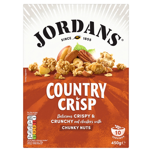 JORDANS COUNTRY CRISP CHUNKY NUT BREAKFAST CEREAL 450G