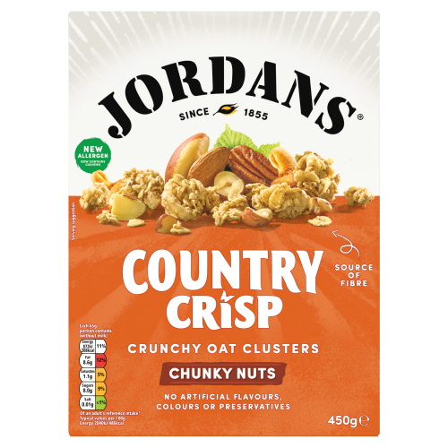 JORDAN'S COUNTRY CRISP CHUNKY NUTS 450G