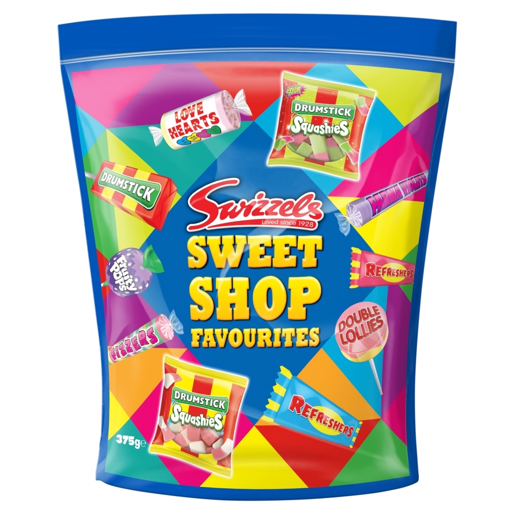 SWIZZELS SWEET SHOP FAVOURITES POUCH 375G-XMAS