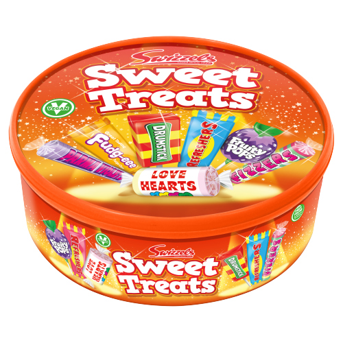 SWIZZELS SWEET TREATS TUB VEGAN 600G-XMAS