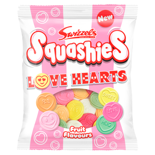 SWIZZELS SQUASHIES LOVE HEARTS 120G
