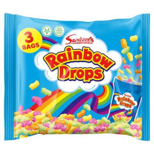 SWIZZELS MATLOW RAINBOW DROPS 3PK 10S