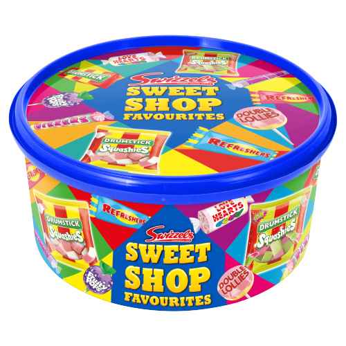 SWIZZELS SWEET SHOP FAVOURITES TUB 650G-XMAS