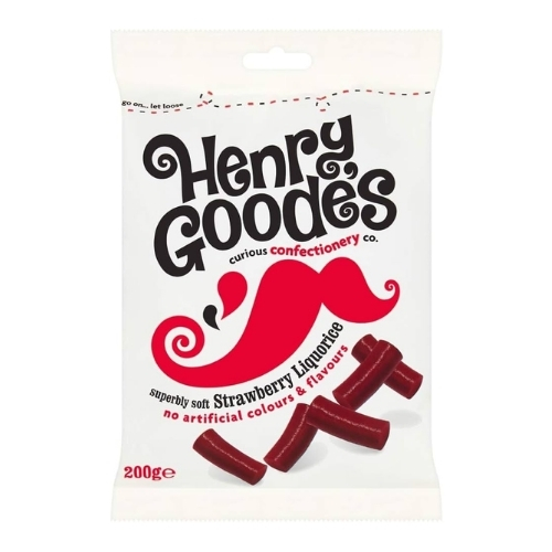 HENRY GOODE'S SOFT EATING RED LIQUORICE 200G
