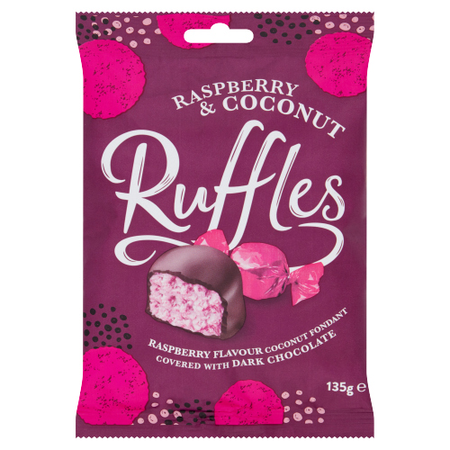 RUFFLES RASPBERRY & COCONUT 12X 135G