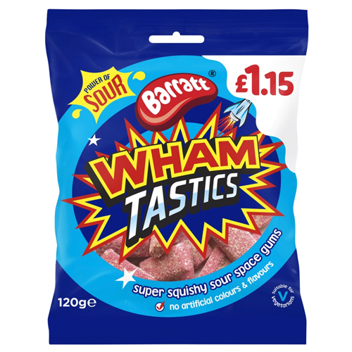 BARRATT WHAMTASTIC PMP £1.15 120G
