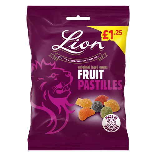 LION FRUIT PASTILLES PMP £1.25 130G