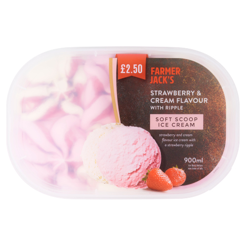 FARMER JACK'S STRAWBERRY & CREAM PMP £2.50 900ML
