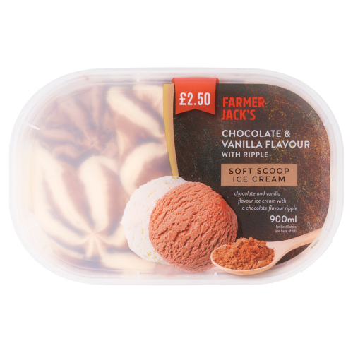 FARMER JACK'S CHOCOLATE & VANILLA PMP £2.50 900ML
