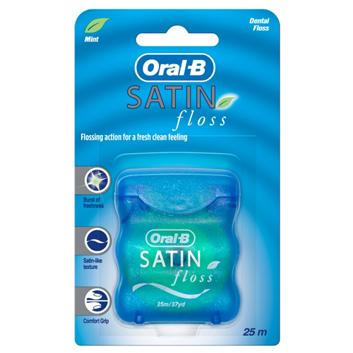 ORAL B SATIN FLOSS MINT 25M