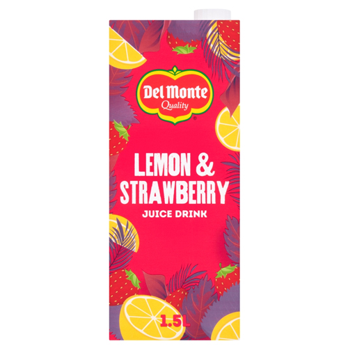 DEL MONTE LEMON & STRAWBERRY JUICE DRINK 1.5L